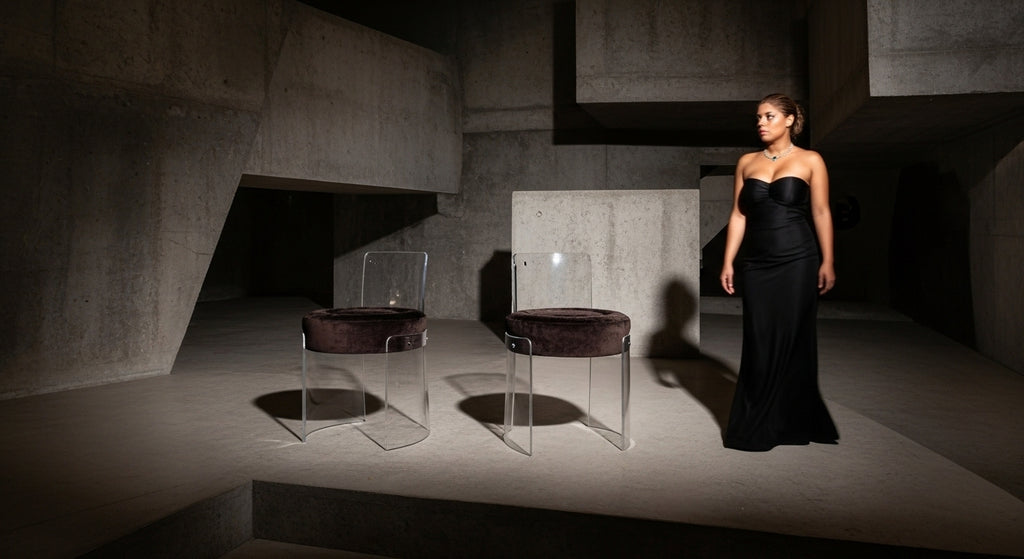 Night Awakens in Plexiglass Dining, Rest Chairs for Home and Office